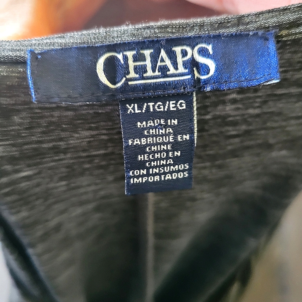 Chaps Heathered Charcoal Gray Women's Dress, XL - Picture 3 of 3
